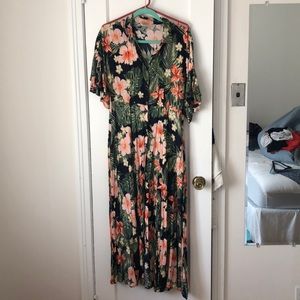 Long button up dress